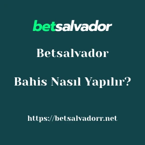 Betsalvador Bahis Nasıl Yapılır?